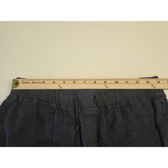 Caslon Linen Jogger Pants Women Small Dark Gray Comfort Elastic Waist Drawstring - Picture 3 of 6
